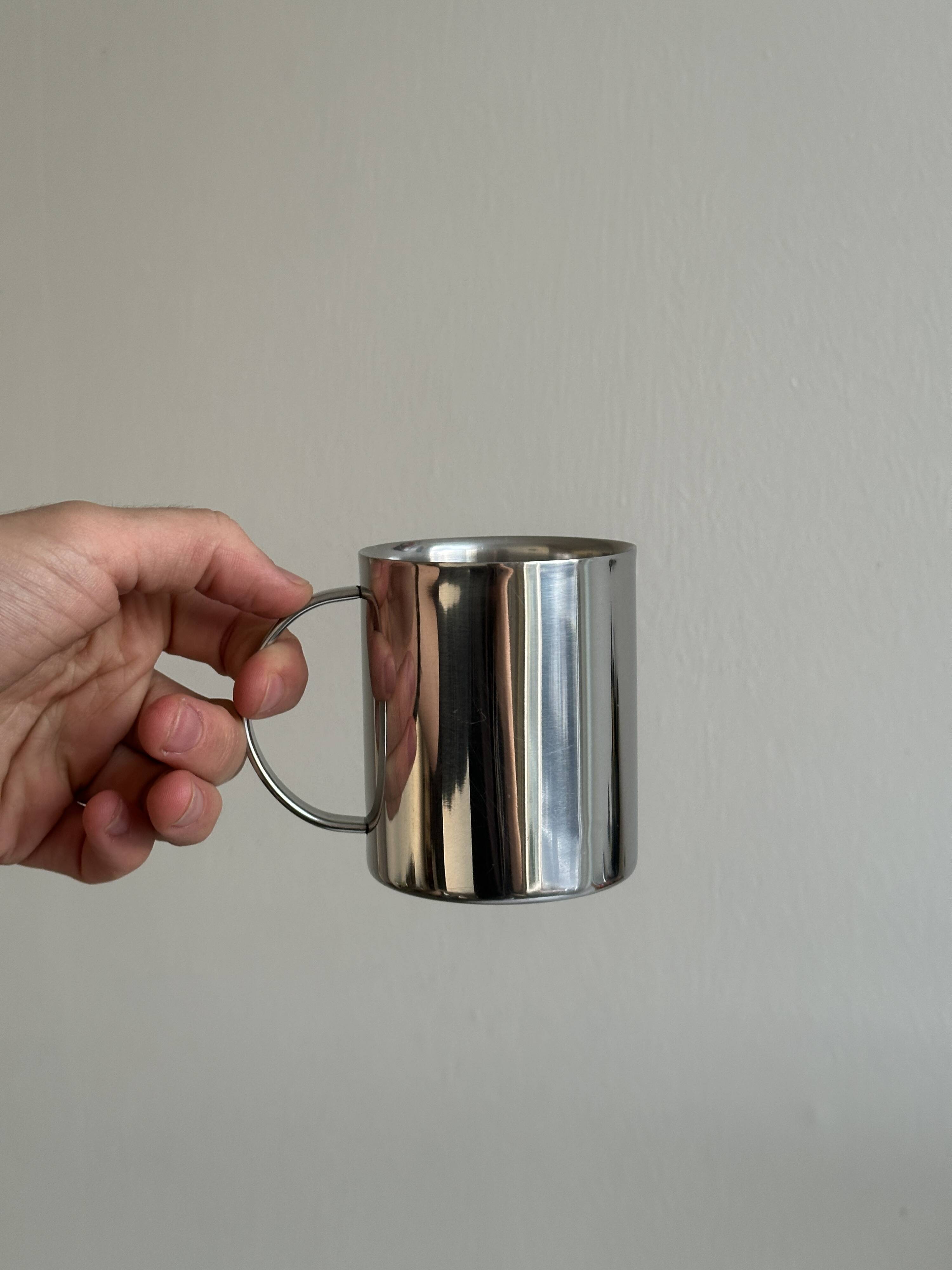 Set of 4 stainless steel cups