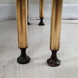 Commode / commode et tables de chevet - années 1960 - laiton faux cuir