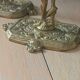 Paire de bougeoirs anciens Style orientaliste Art déco
