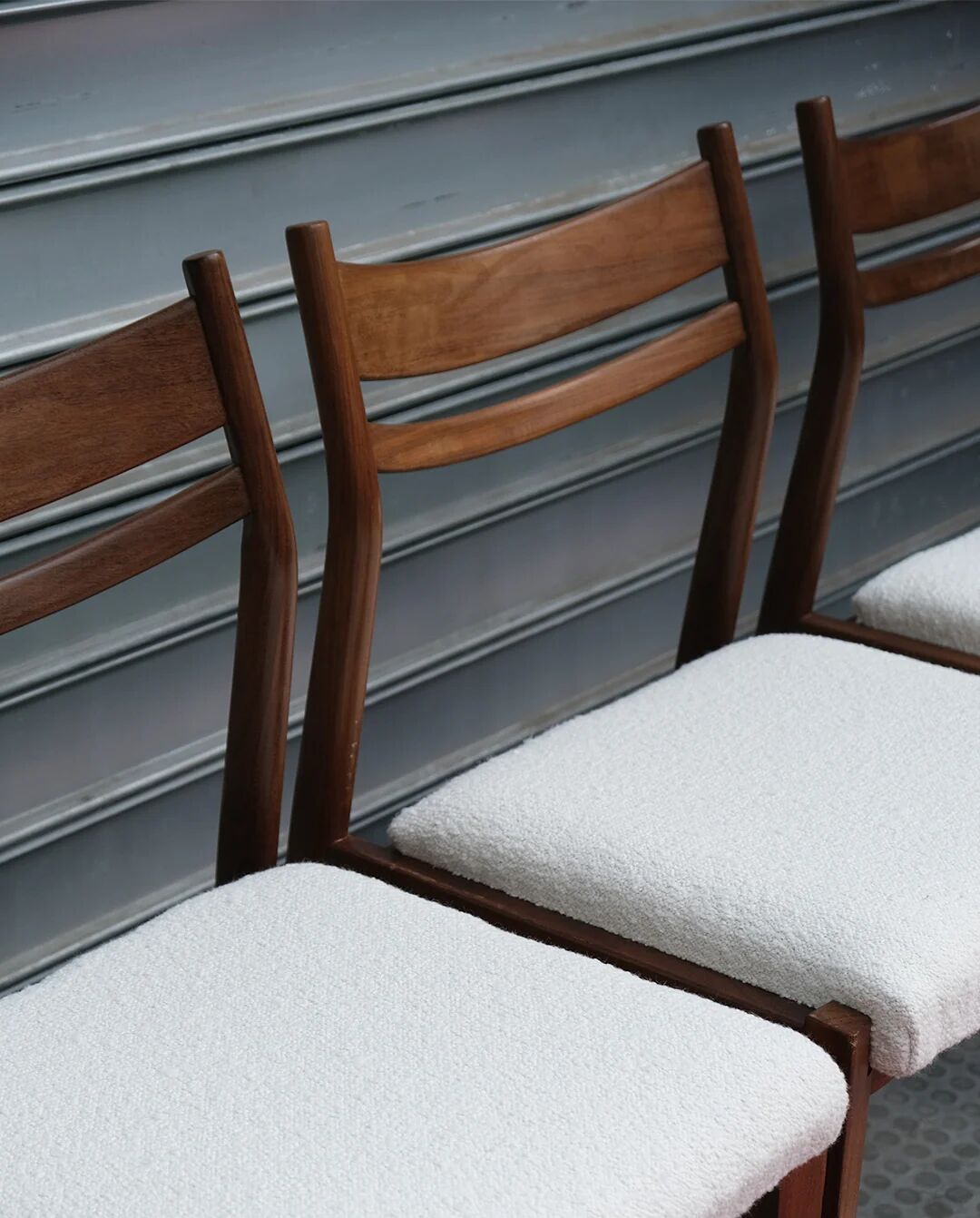 Chaises style scandinave en teck x4