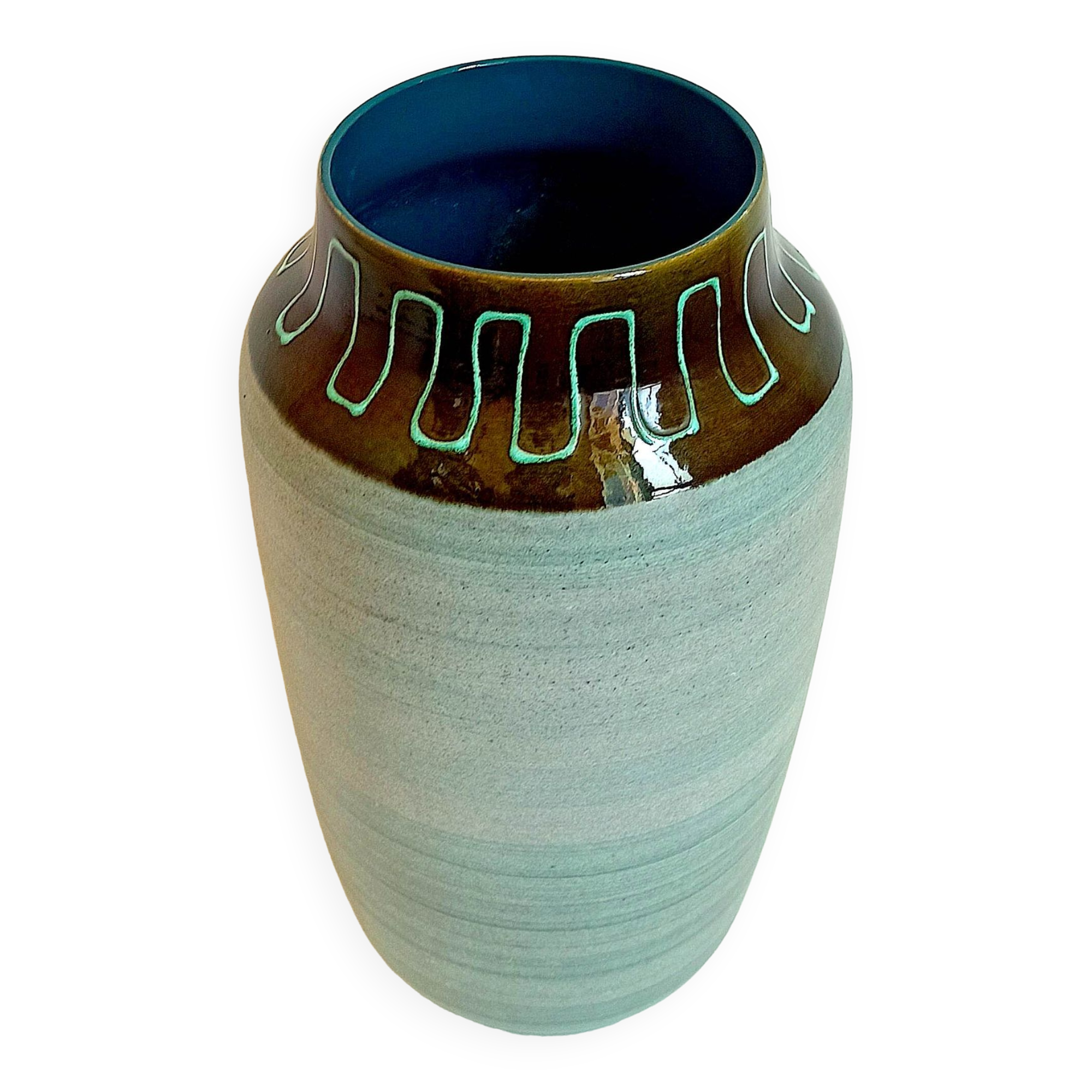 Ceramic vase west germany 70s height 50 cm