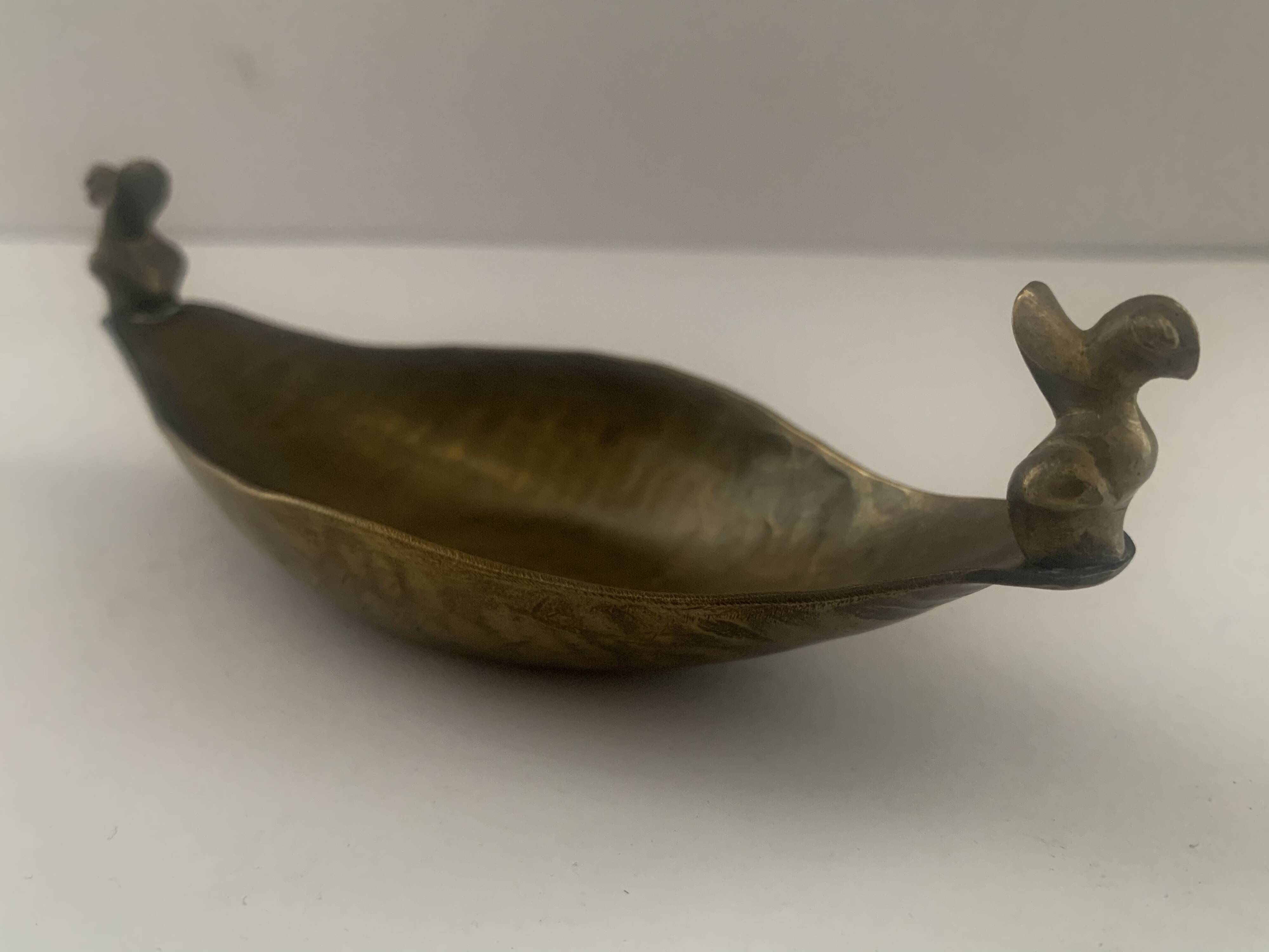 Schale Dish Tray Mod. 520 Georg von Mendelssohn Dresden Hellerau Art Birds