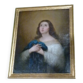Portait  a  l'huile 19ème