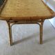Table en rotin vintage