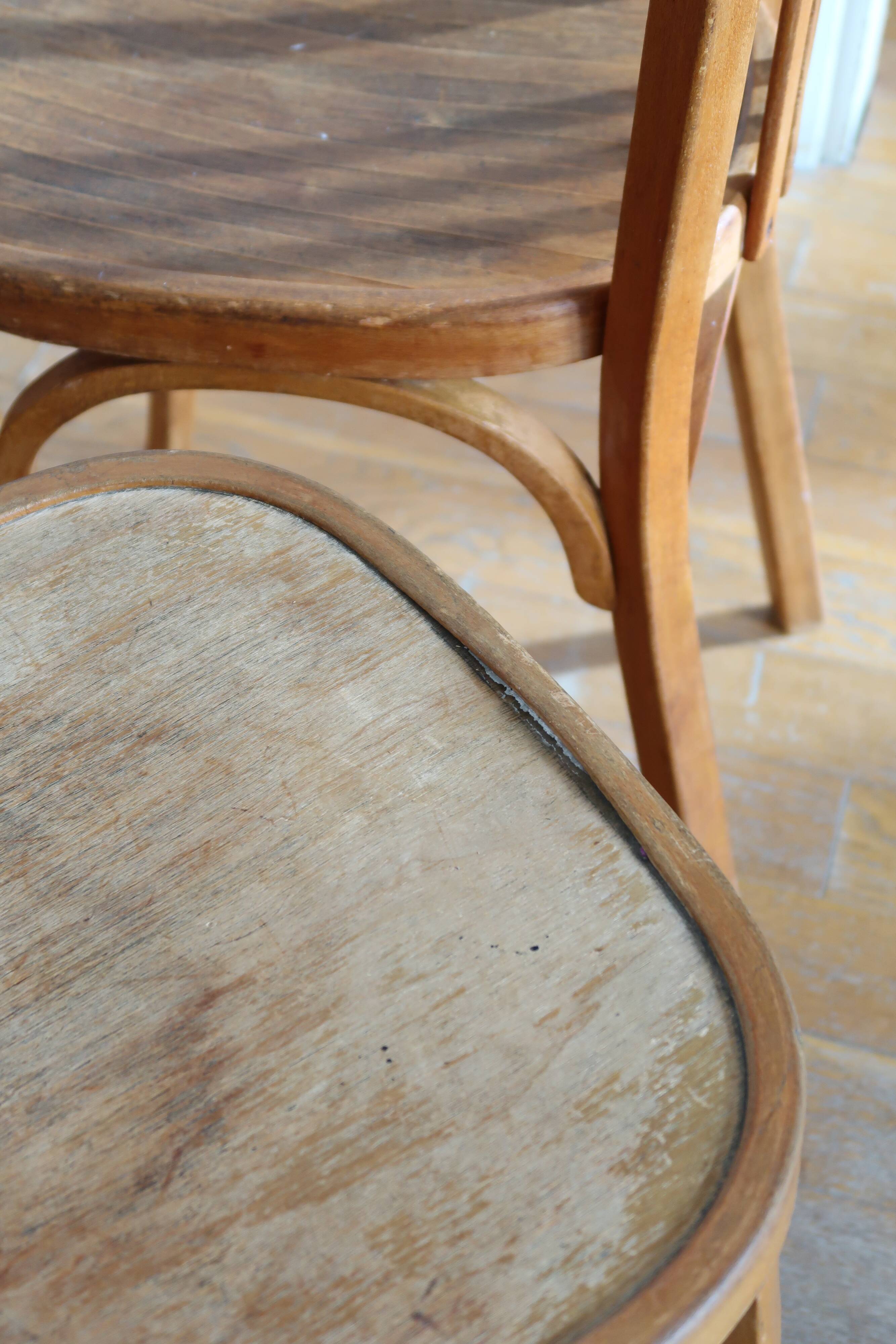 Set of 10 baumann bistro chairs