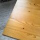 Square modernist table made of solid pine from the 1950s.