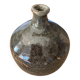 Petit Vase Soliflore Boule Vintage en Grès Émaillé Brillant