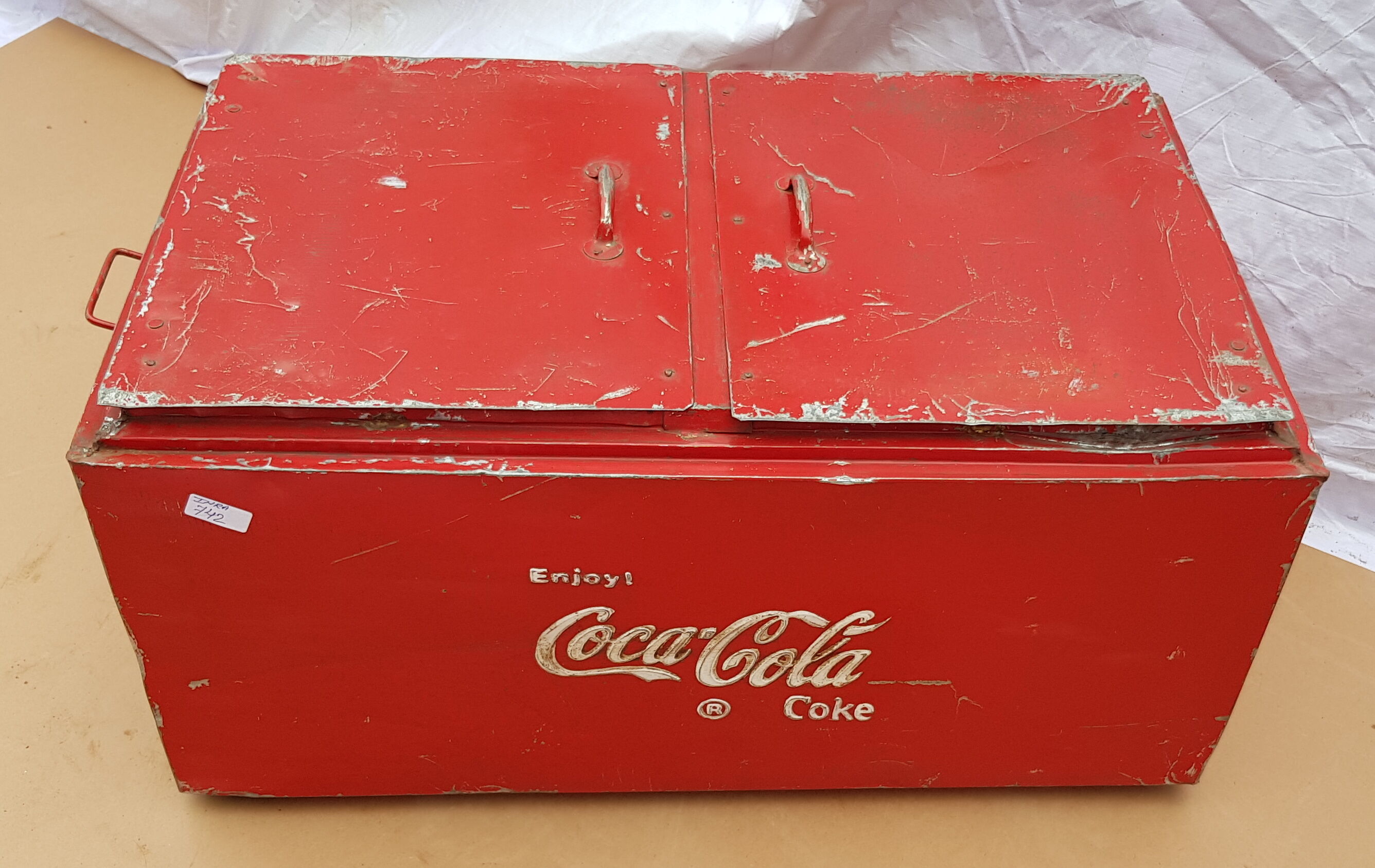 Coca-Cola double metal cooler