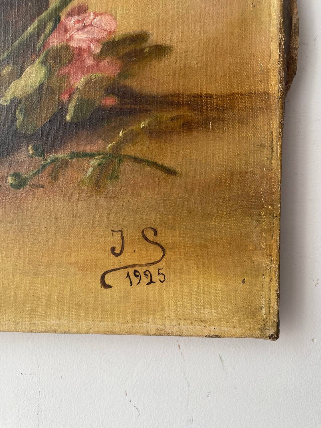 Still life old painting