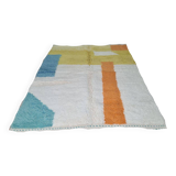 Handmade wool Berber rug 250 x 150 cm