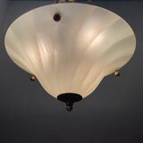 Italian Murano glass light pendants, 1980s, set of 2