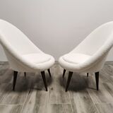Paire de fauteuils du milieu du siècle restaurés