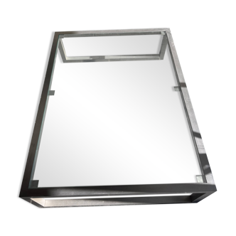 Glass and metal designer coffee table