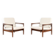 Mid-Century Oak Kolding Armchairs by Erik Wørts for IKEA, 1960s, Set of 2