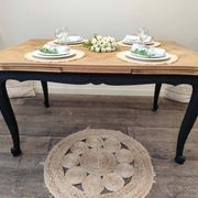 Regence style table in solid oak