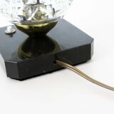 Beautiful art deco table lamp in glass and marble