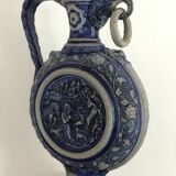 PITCHER Ewer in Stoneware from WESTERLAND, Germany, medallions and sculptures