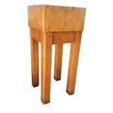 Authentic butcher's block on legs - End grain wood