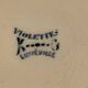 Luneville ironstone dessert plates Violettes model