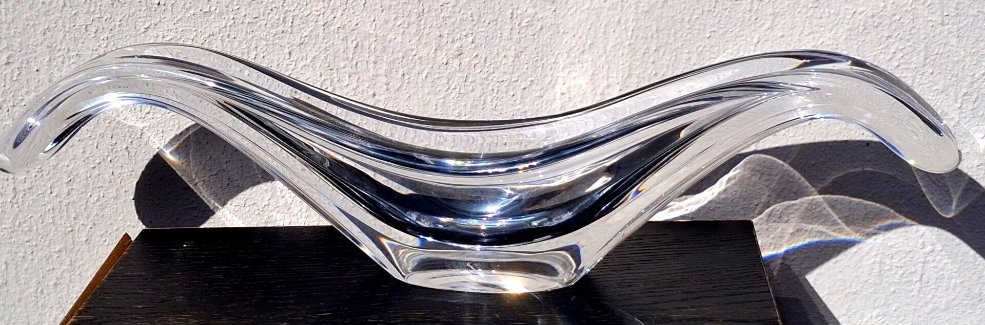 Crystal cup stamped Baccarat France, tableware design.