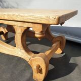 Medieval solid oak coffee table