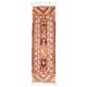 1970s Vintage Turkish Hand-Knotted Wool Cotton Orange Runner Rug 86x288