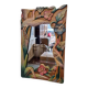 Vintage Balinese Wooden Mirror With Herons And Flowers, 1980/90s