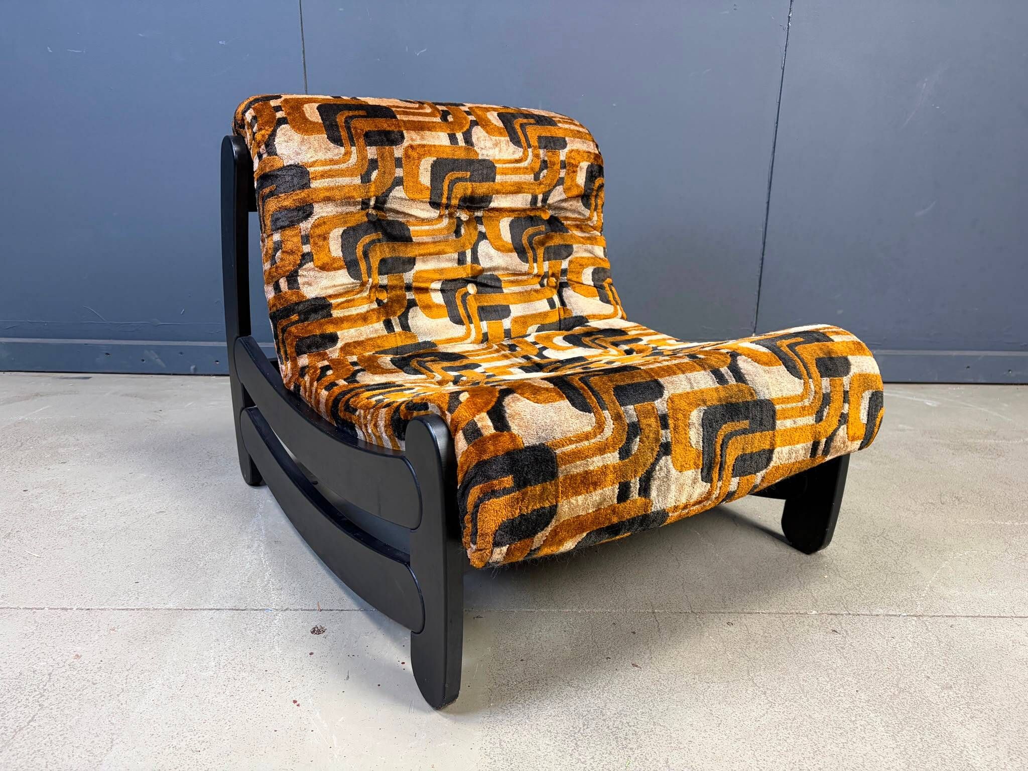 Fauteuil brutaliste des années 70, années 1970