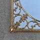 Hollywood Regency Wall Mirror in Brass, Neoclassical Style, 1950s