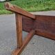 Solid oak bench