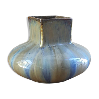 Vase en céramique bleu