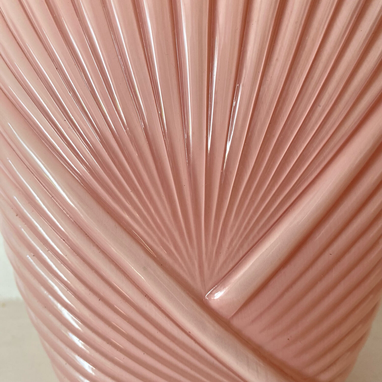 Draped vase from the 1980s by Anchor Hocking.