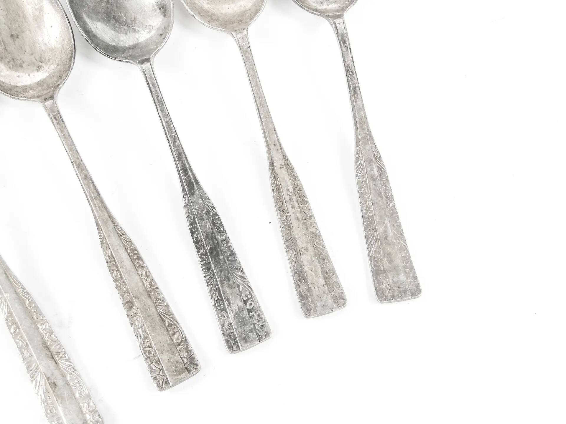 Set of table spoons, silver-plated brass, HEFRA, Poland, 1970s