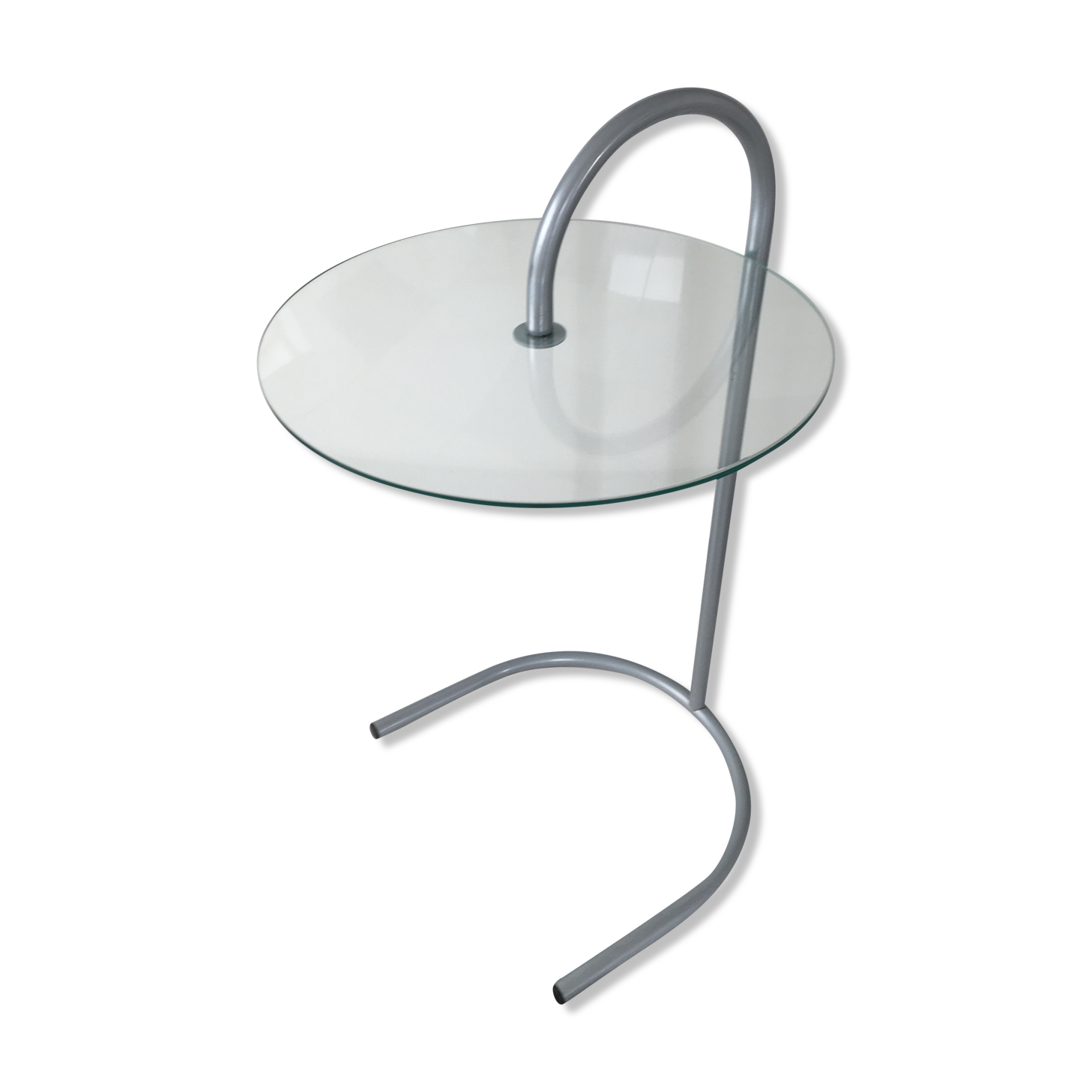 Metal table and glass ikea 1980