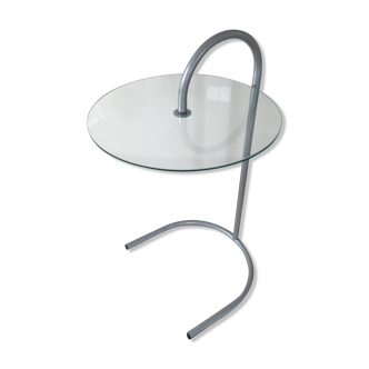 Metal table and glass ikea 1980