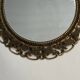 Round brass mirror from the 70s