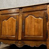 Pretty Rustic Louis XV Period Buffet in solid walnut and oak circa 1750