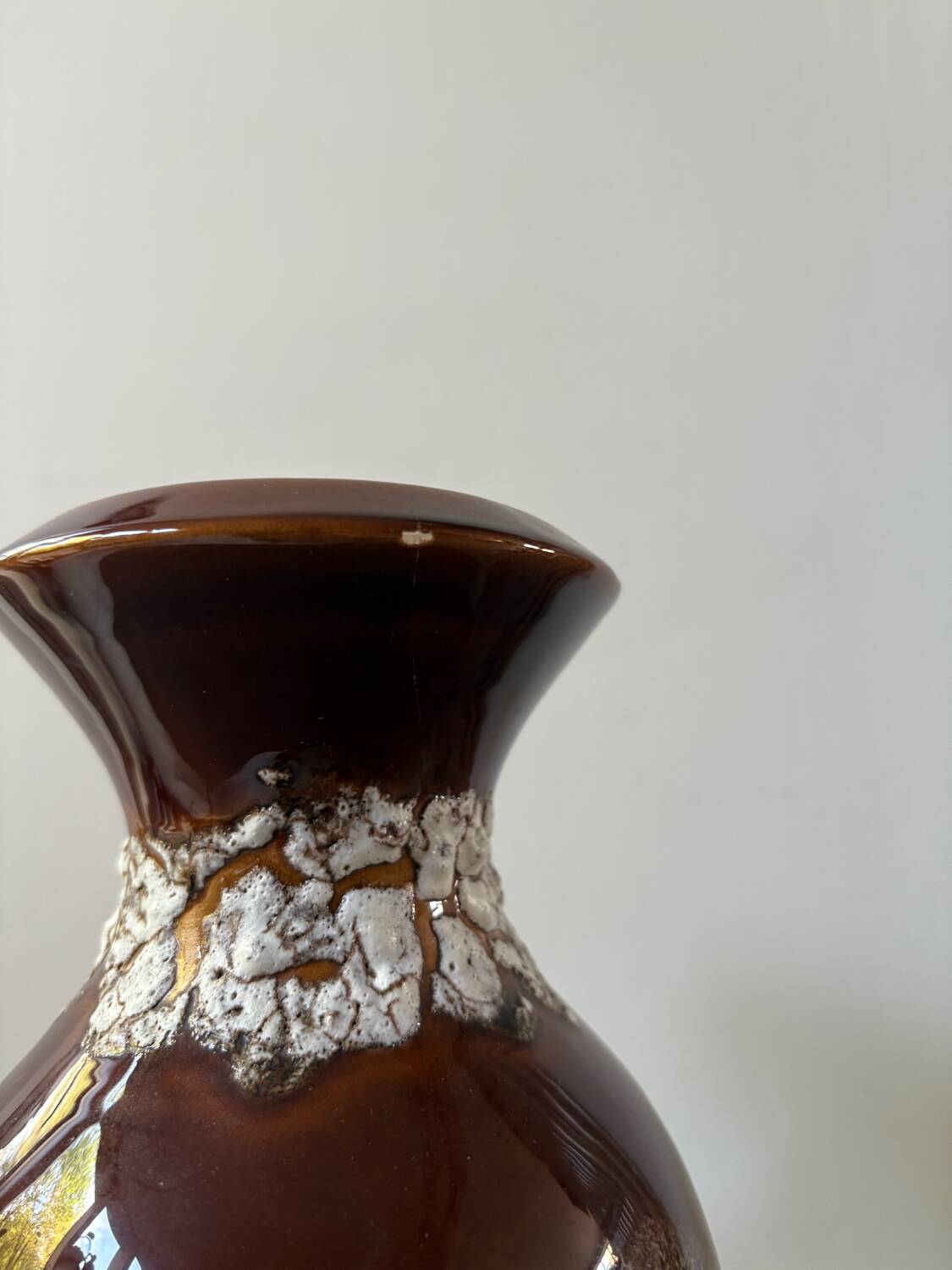 Vallauris ceramic vase, Fat Lava