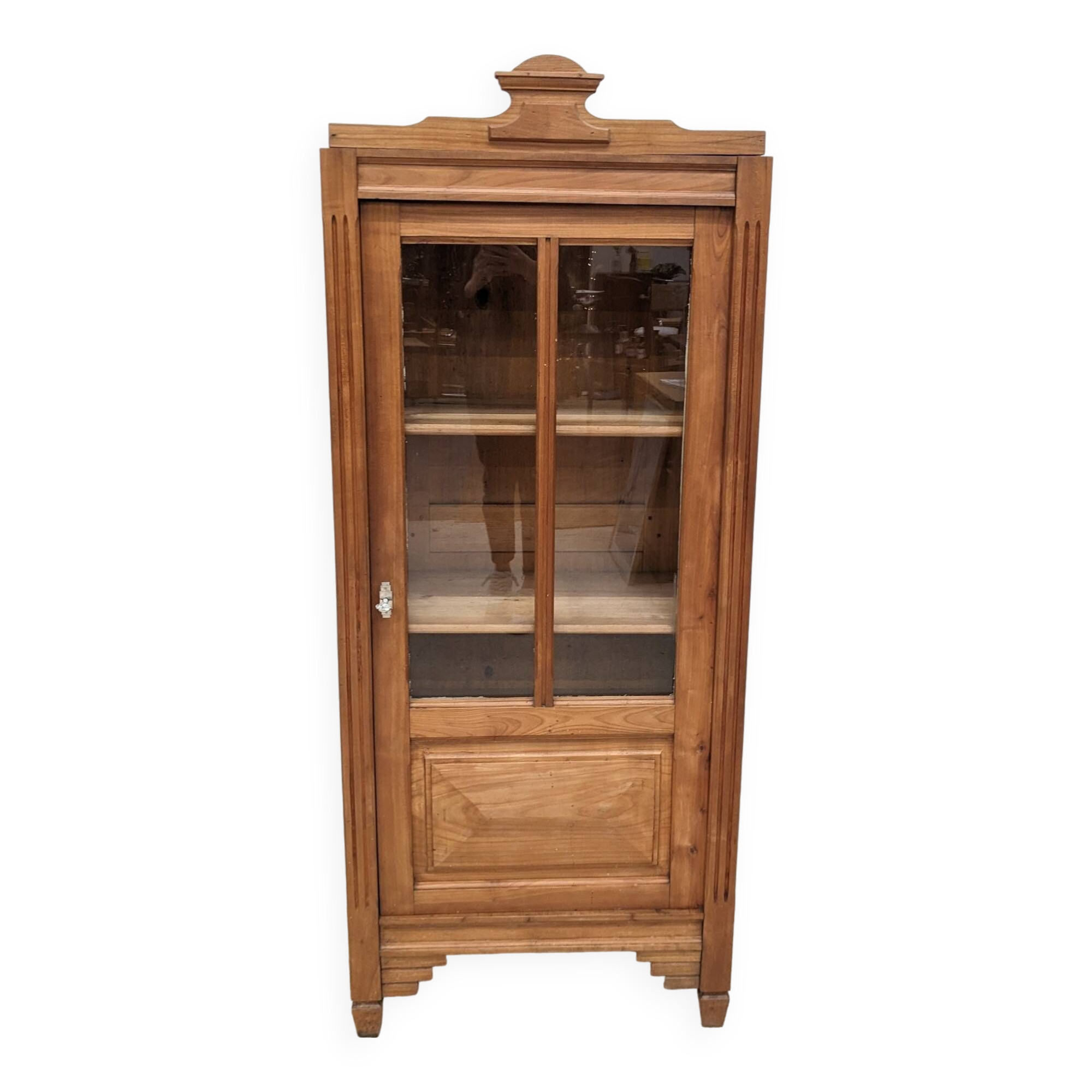 Vintage glass hosiery cabinet