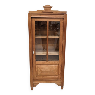 Armoire bonnetière vitrée vintage