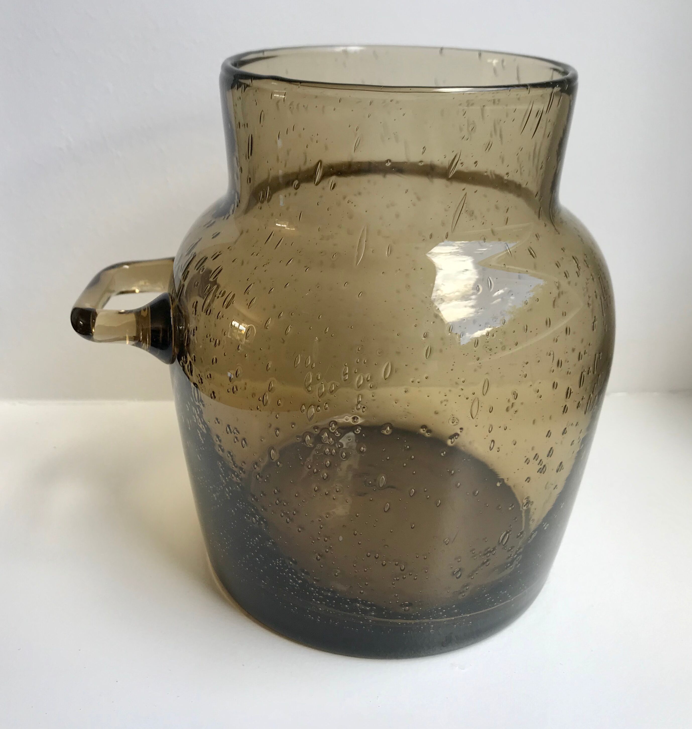 70s style blown glass ice vase/bucket