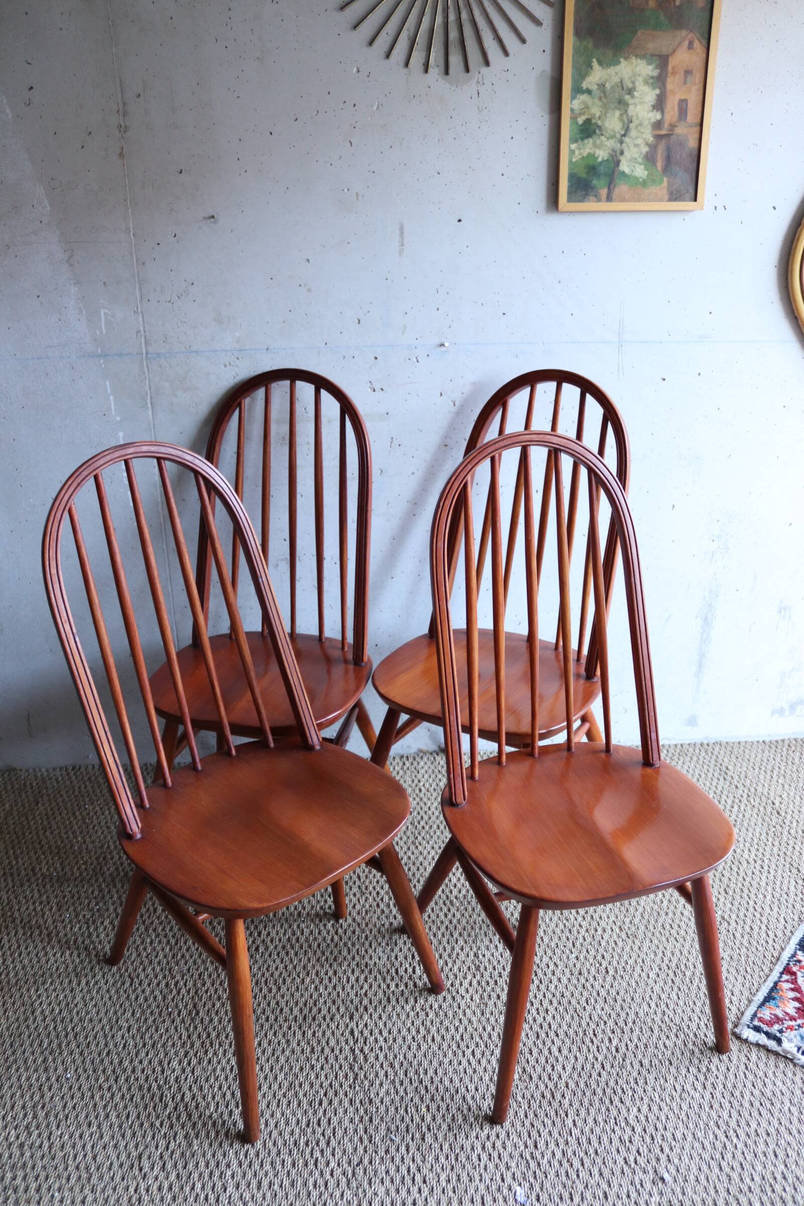 4 vintage Quaker chairs from the 60s