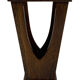 Brutalist design umbrella stand holder 60's wood