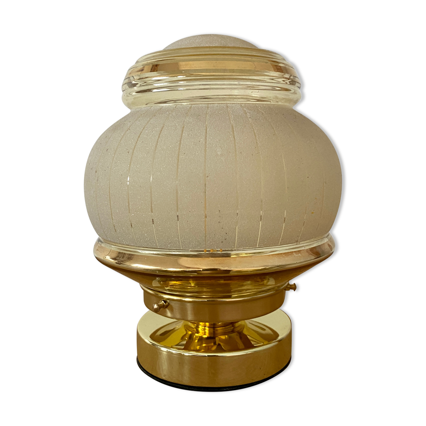 Vintage art deco globe table lamp
