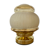 Vintage art deco globe table lamp