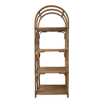 Vintage rattan shelf