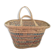 Bohemian three-colour wicker basket