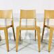 Danish beech dining chairs, 1980s, set of 6