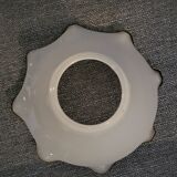 White opaline lampshade art-deco