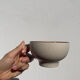 6 cups in brown speckled beige vintage stoneware 90